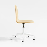 Class Act Flax Yellow and White Adjustable Kids Desk Chair