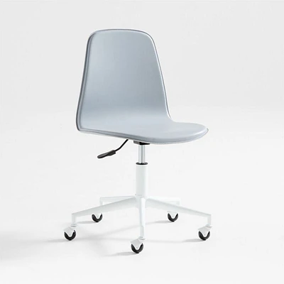 Class Act Light Grey & White Adjustable Kids Desk Chair