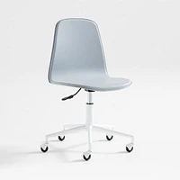 Class Act Light Grey & White Adjustable Kids Desk Chair