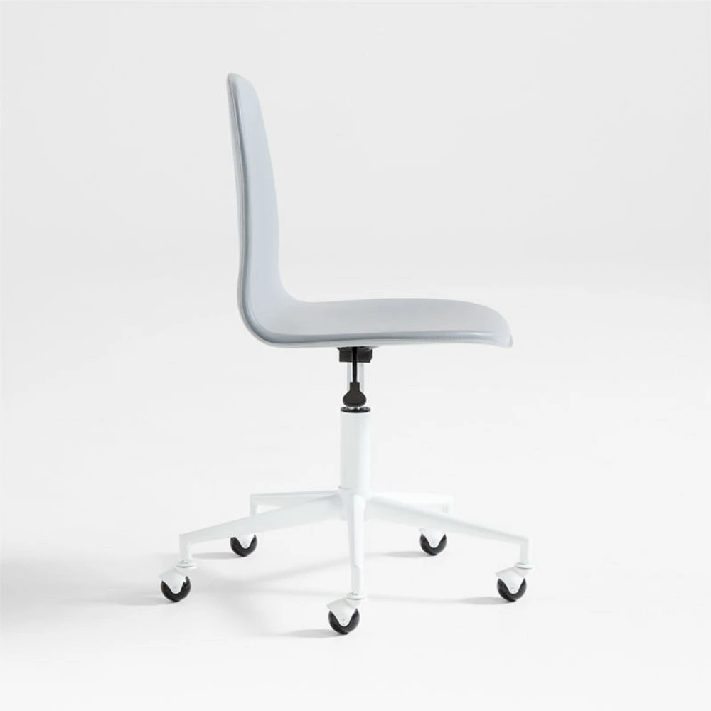 Class Act Light Grey & White Adjustable Kids Desk Chair