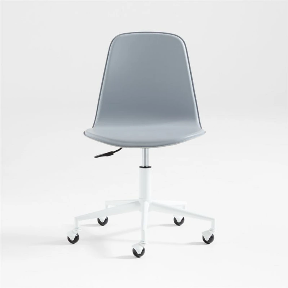 Class Act Light Grey & White Adjustable Kids Desk Chair