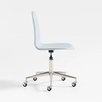 Class Act Mist Blue and Silver Adjustable Kids Desk Chair
