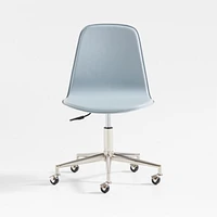 Class Act Mist Blue and Silver Adjustable Kids Desk Chair
