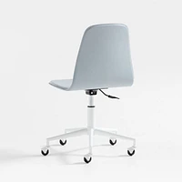 Class Act Mist Blue and White Adjustable Kids Desk Chair