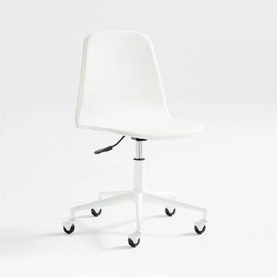 Class Act White Adjustable Kids Desk Chair