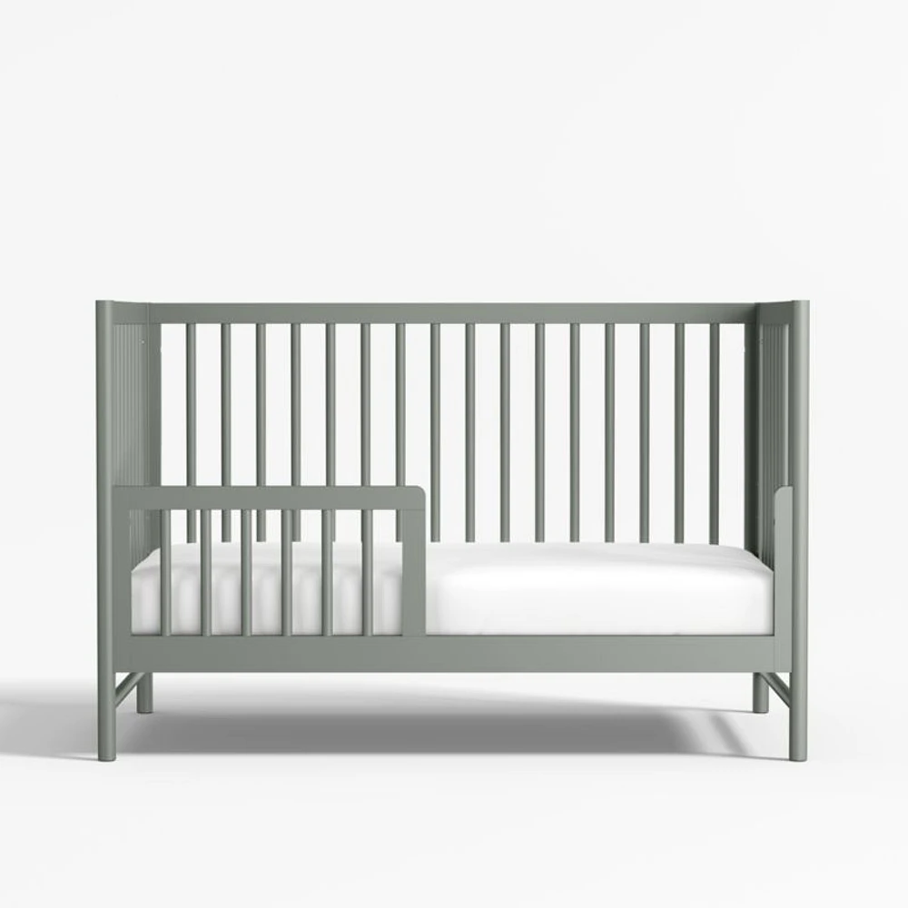 Classic Laurel Green Wood Toddler Bed Rail