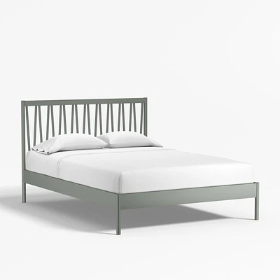 Classic Laurel Green Wood Kids Full Bed