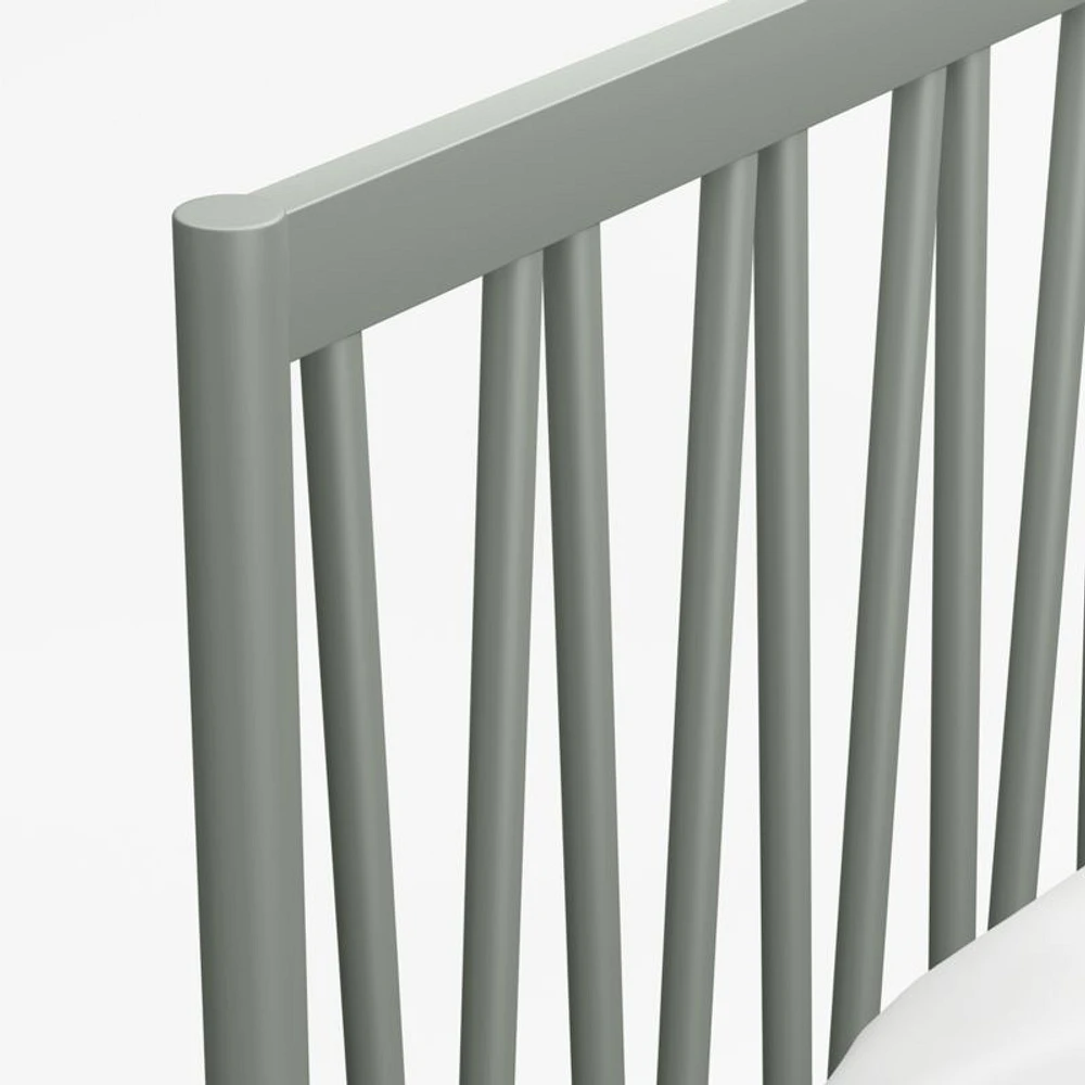 Classic Laurel Green Wood Kids Twin Bed