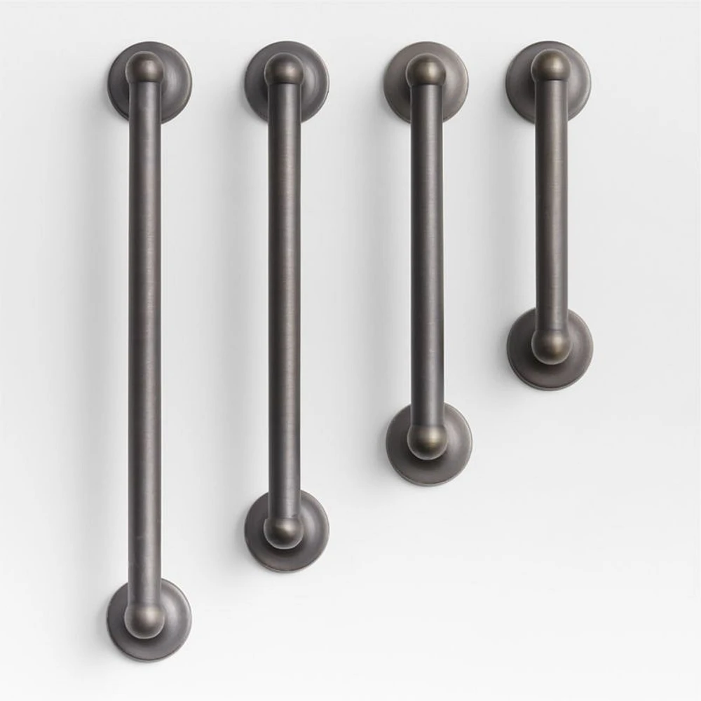 Classic 3" Round Brushed Bronze Cabinet Drawer Bar Pull