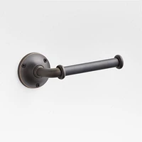 Classic Round Brushed Bronze Wall-Mounted Toilet Paper Holder