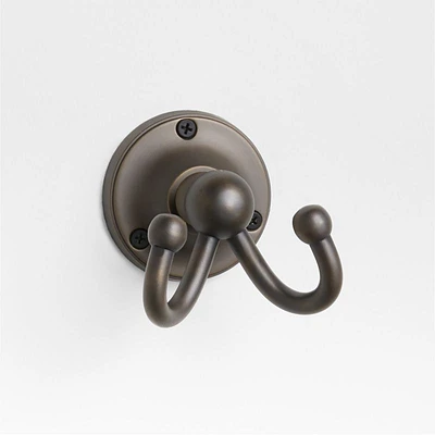 Classic Round Brushed Bronze Bathroom Towel Hook