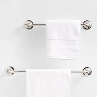 Classic Round Polished Chrome Bath Towel Bar 18"