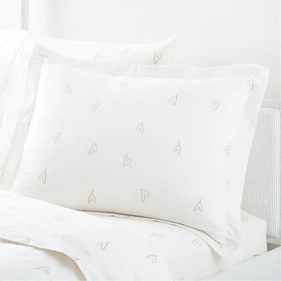 Clay Heart Organic Cotton Kids Duvet Sham by Leanne Ford