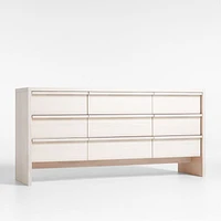 Clemente Whitewashed Ash 9-Drawer Dresser