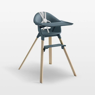 Stokke ® Clikk ™ Blue Fjord Baby High Chair with Adjustable Footrest