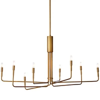Clive 8-Arm Brass Chandelier Light