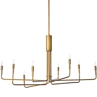 Clive 8-Arm Brass Chandelier Light