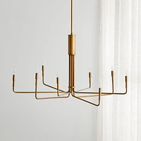 Clive 8-Arm Brass Chandelier Light