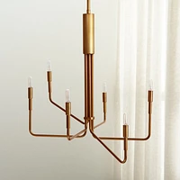 Clive 6-Arm Brass Chandelier Light