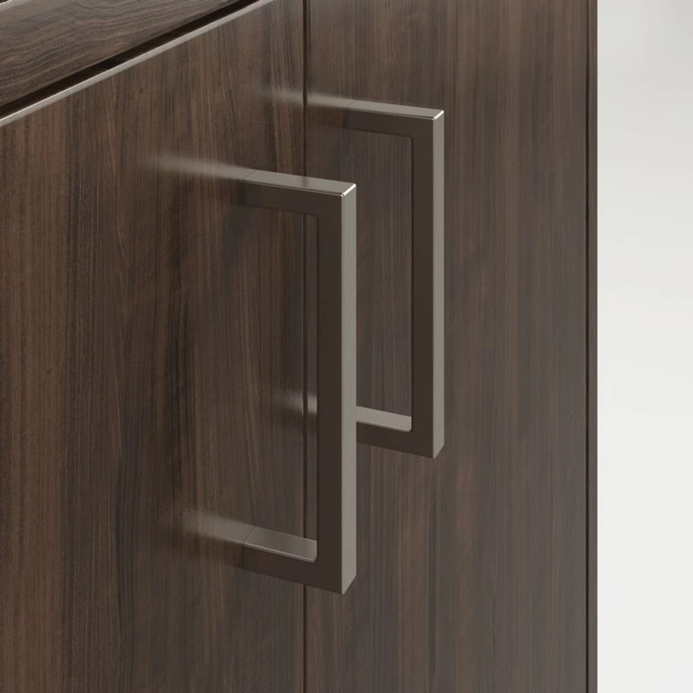 Clybourn Charcoal Cherry 32" Storage Bookcase