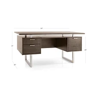 Clybourn Cocoa Executive Desk