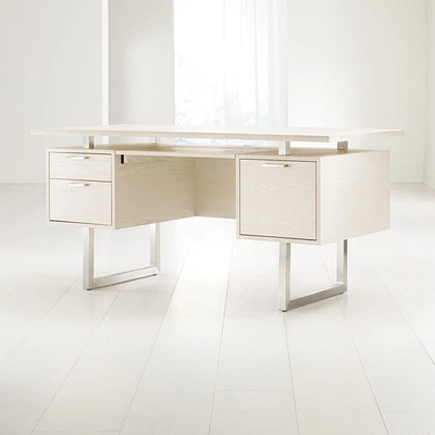 Clybourn Cream Executive Desk