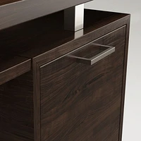 Clybourn Charcoal Cherry Executive Desk