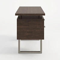 Clybourn Charcoal Cherry Executive Desk