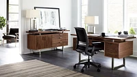 Clybourn Walnut Executive Desk