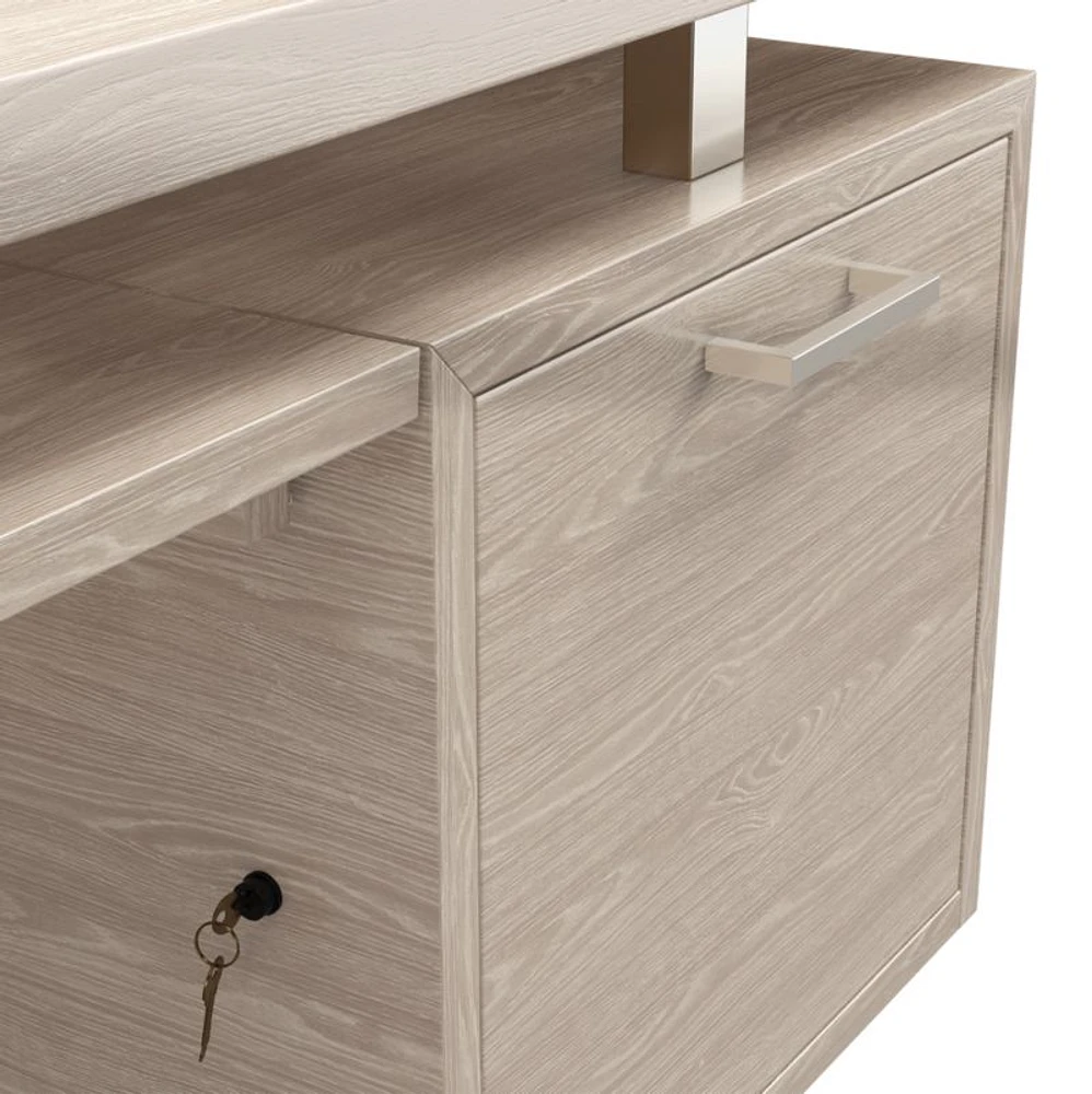 Clybourn Pickled Oak Executive Desk