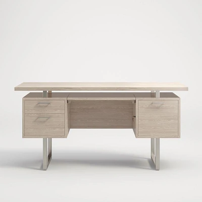 Clybourn Pickled Oak Executive Desk