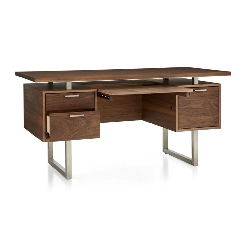 Clybourn Walnut Executive Desk