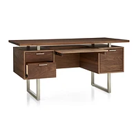 Clybourn Walnut Executive Desk