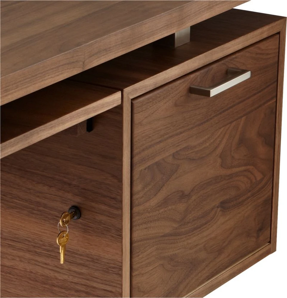 Clybourn Walnut Executive Desk