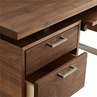 Clybourn Walnut Executive Desk