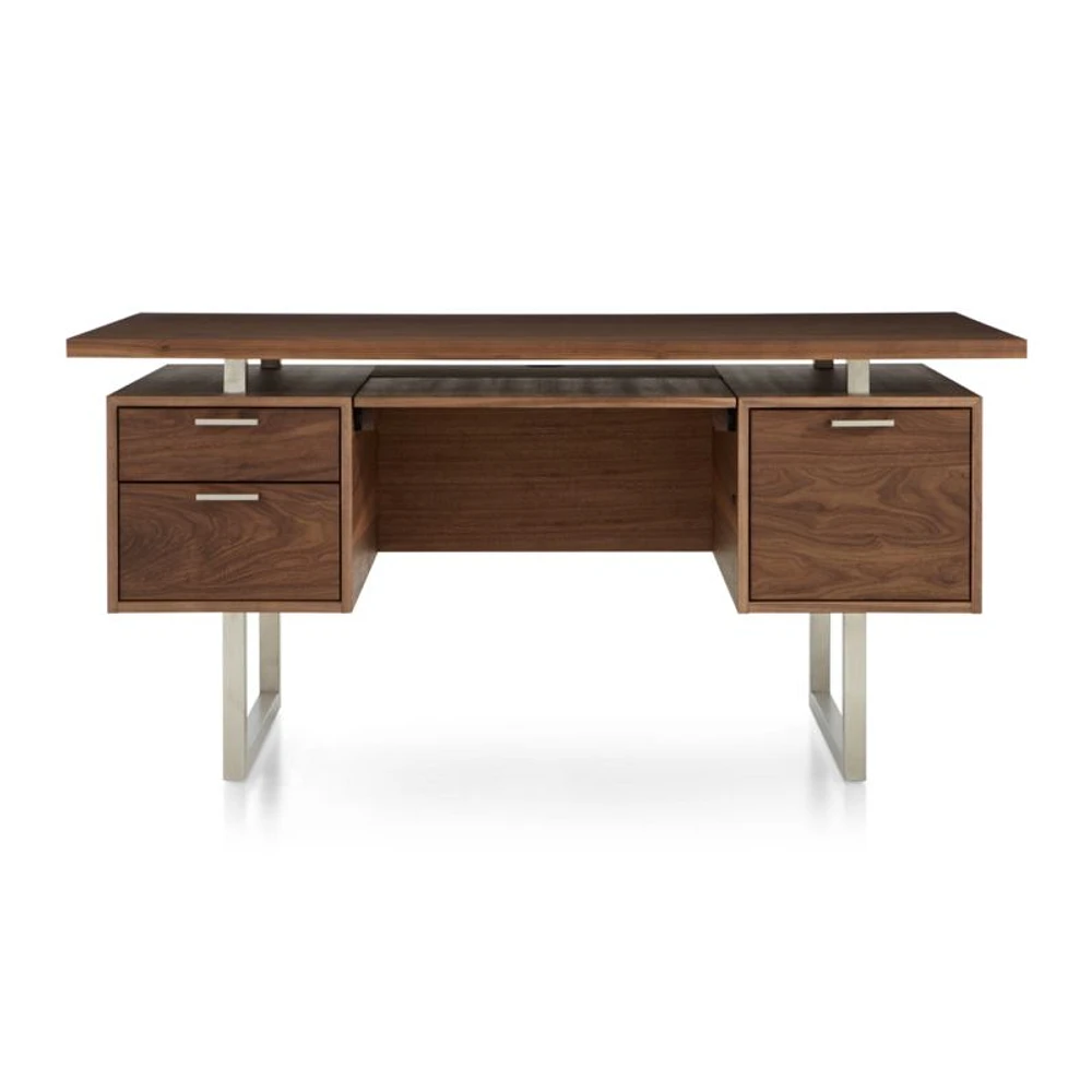 Clybourn Walnut Executive Desk