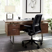 Clybourn Walnut Executive Desk