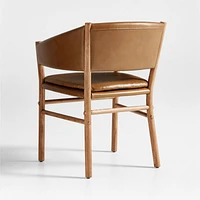 Clyde Brown Leather Dining Chair