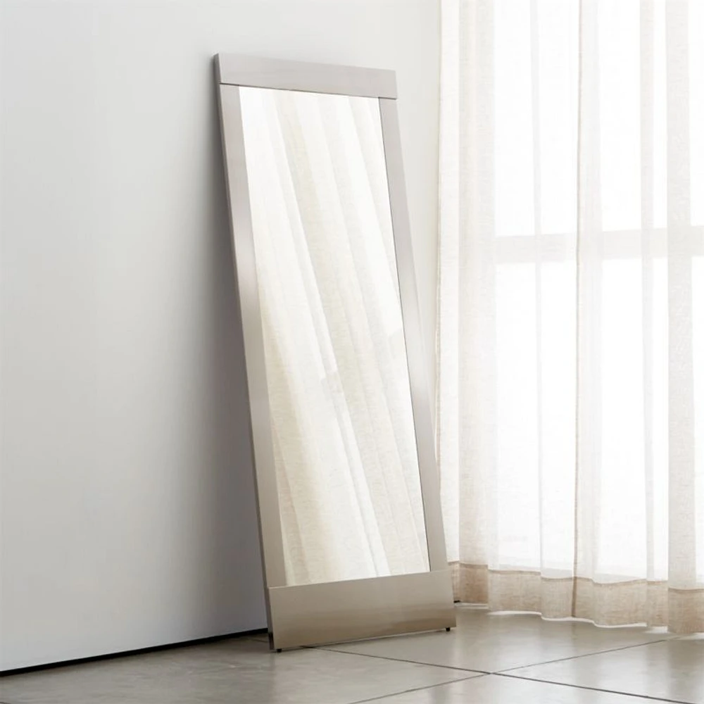Colby Nickel Floor Mirror
