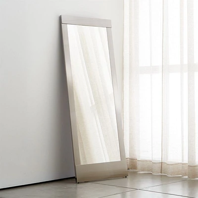Colby Nickel Floor Mirror