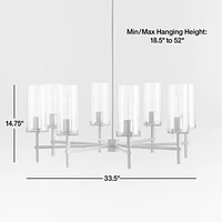 Coquina Brass 8-Light Chandelier