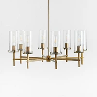 Coquina Brass 8-Light Chandelier