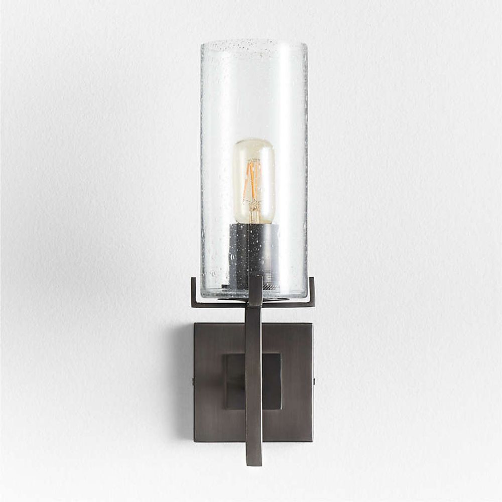 Lyre Burnished Brass Single-Light Torch Plug In Wall Sconce