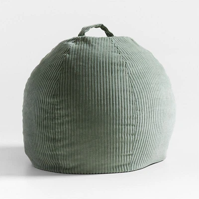 Verte Green Small 30" Corduroy Kids Bean Bag Chair Cover