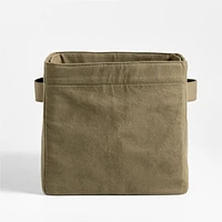 Garden Green Cotton Storage Shelf Bin