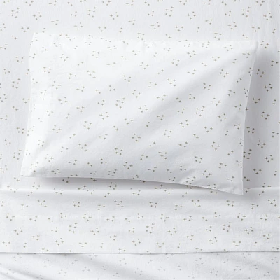 Cozy Cloud Twinkle Willow Green Washed Organic Cotton Toddler Sheet Set