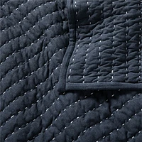 Cozysoft Organic Cotton Jersey Midnight Navy Full/Queen Quilt