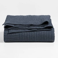 Cozysoft Organic Cotton Jersey Midnight Navy Full/Queen Quilt