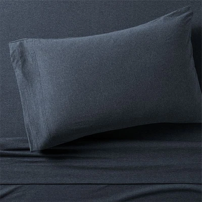Cozysoft Organic Cotton Jersey Midnight Navy Twin/Twin XL Bed Sheet Set