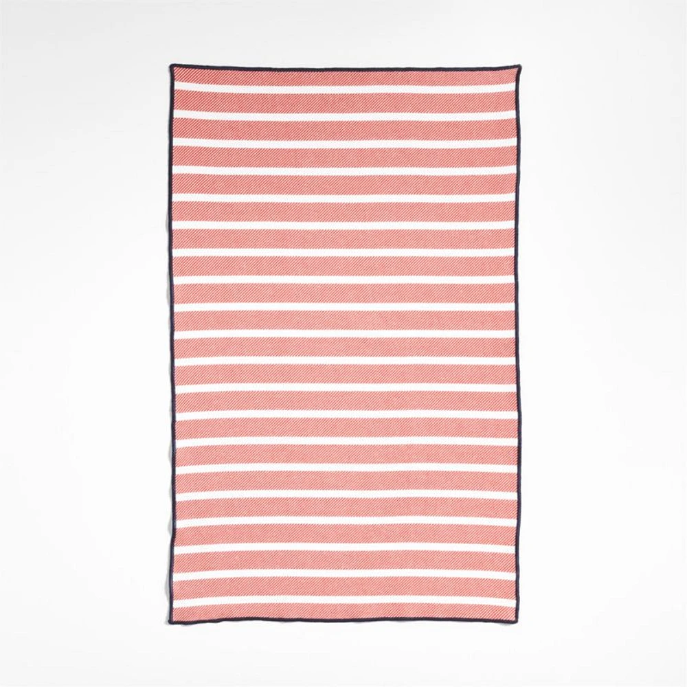 Crab and Stripe Organic Cotton Dish Towels, Set of 3